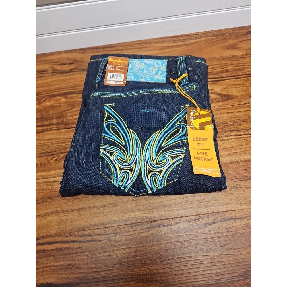 Vintage Pepe Jeans Shorts Jorts Mens Size 32 Baggy Hip Hop Y2K NWT Deadstock